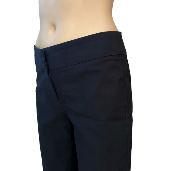 RW&CO. Pant Trouser Cigarette Slim Leg Navy Back Pockets Cotton Blend - Picture 11 of 15